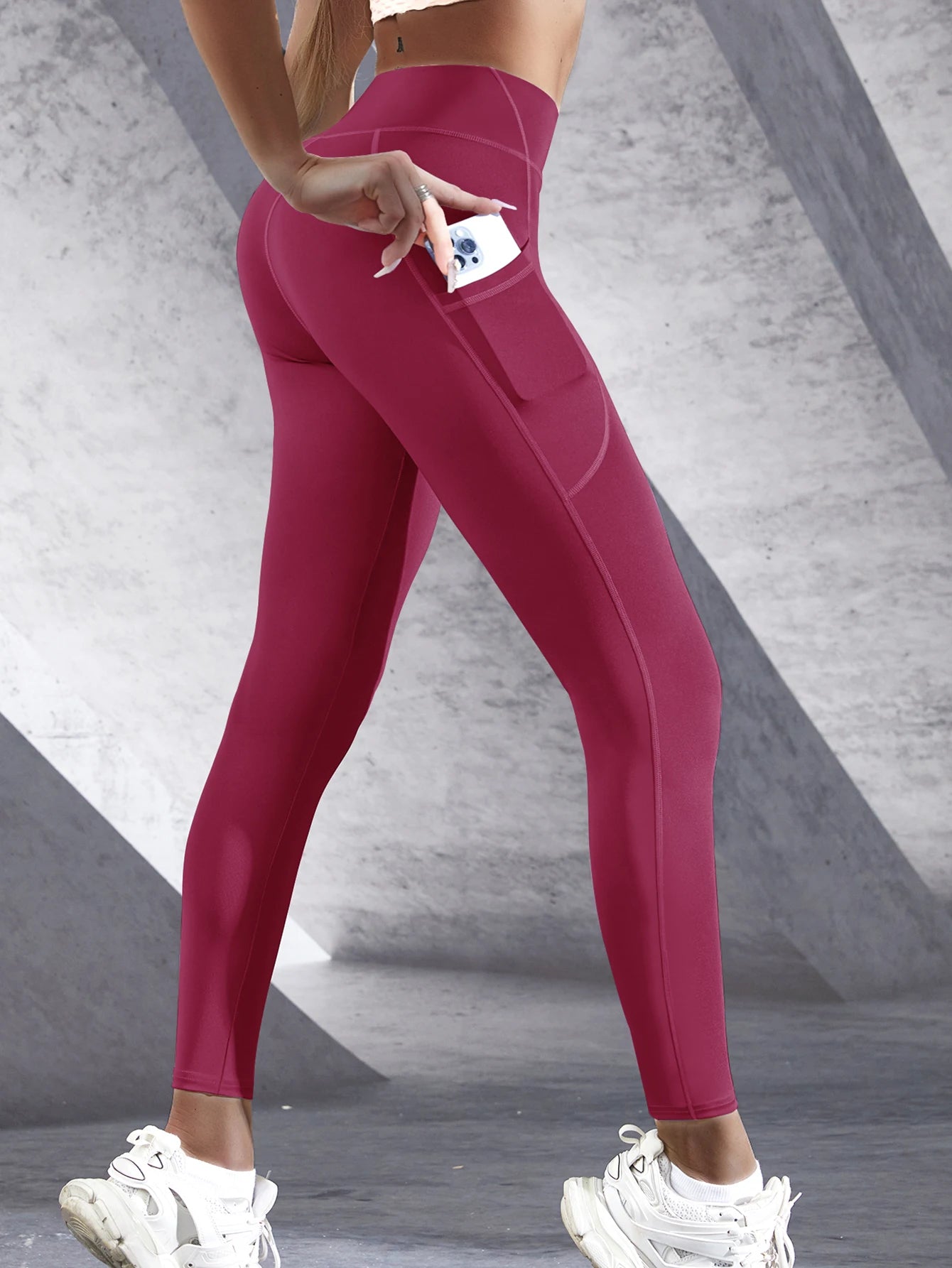 High-Waist Push-Up Leggings with Pockets