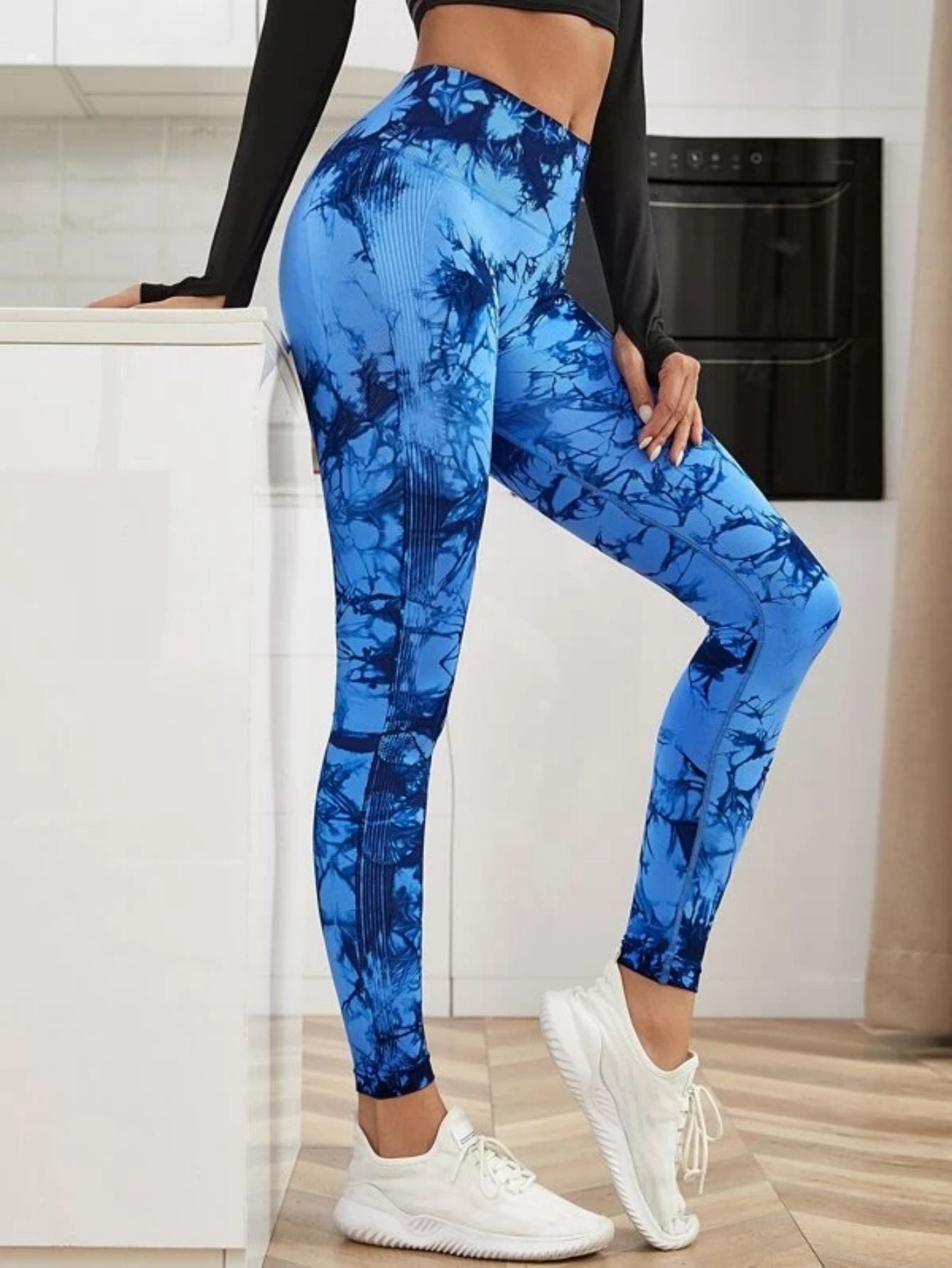 Seamless High-Waist Tie Dye Leggings