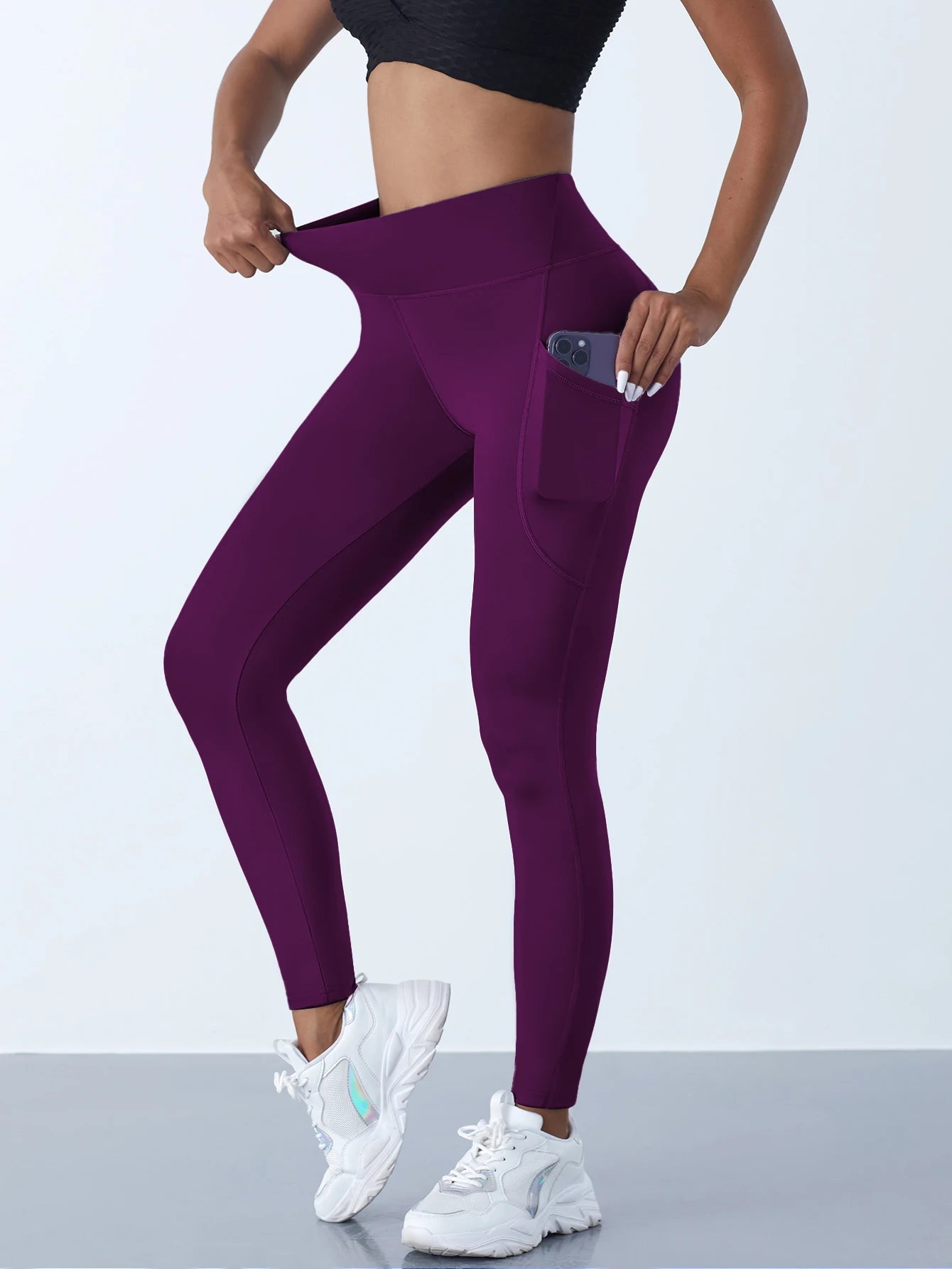 High-Waist Push-Up Leggings with Pockets