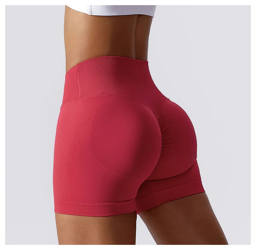 Seamless High-Waist Yoga Shorts