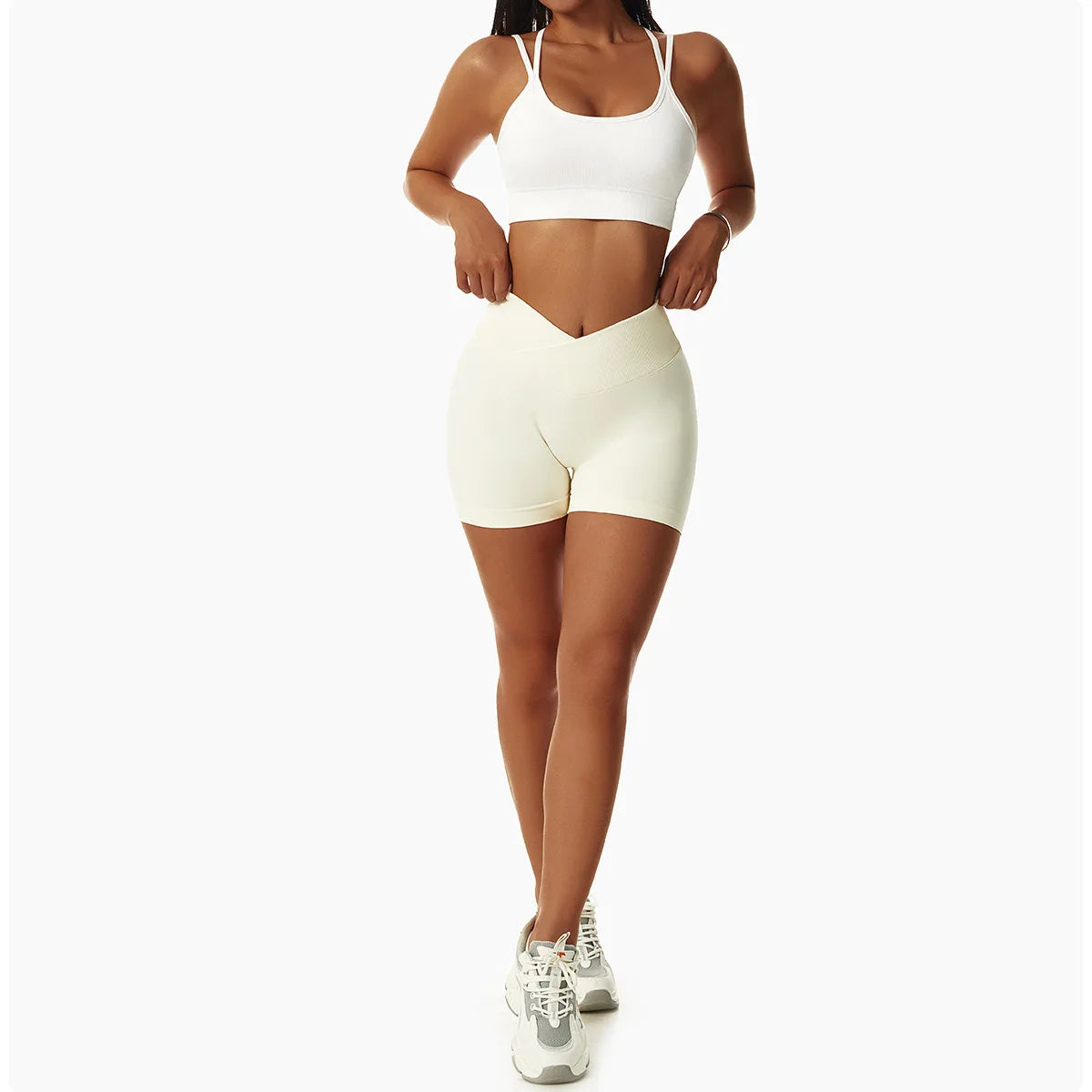 Seamless High-Waist Yoga Shorts