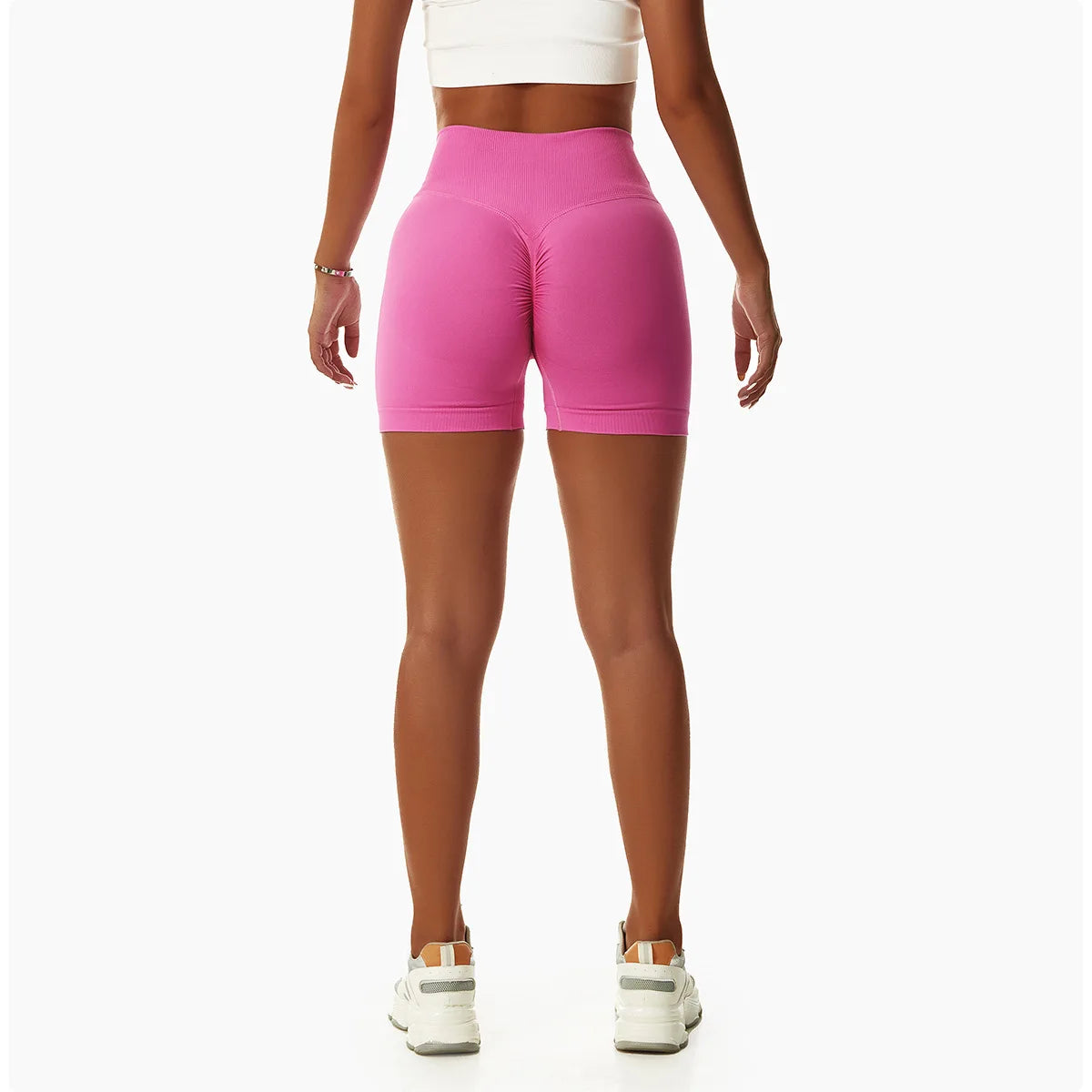 Seamless High-Waist Yoga Shorts