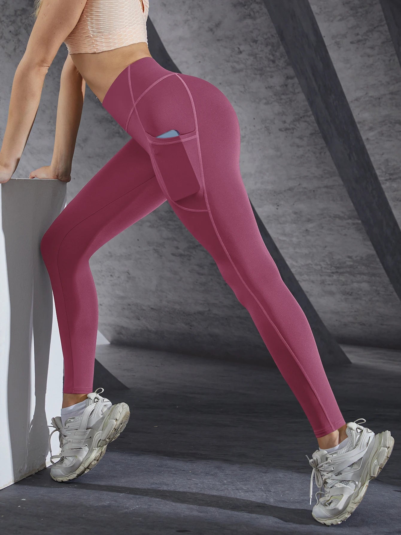 High-Waist Push-Up Leggings with Pockets