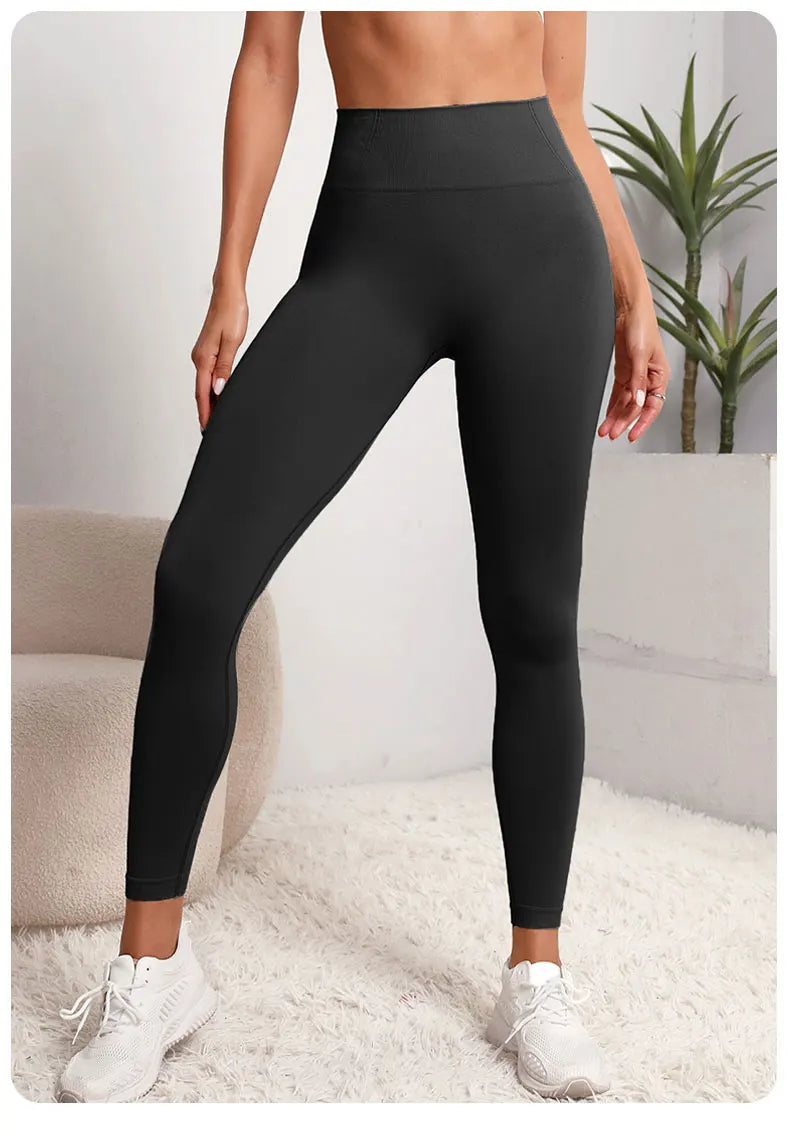 Seamless High-Waist Push-Up Leggings