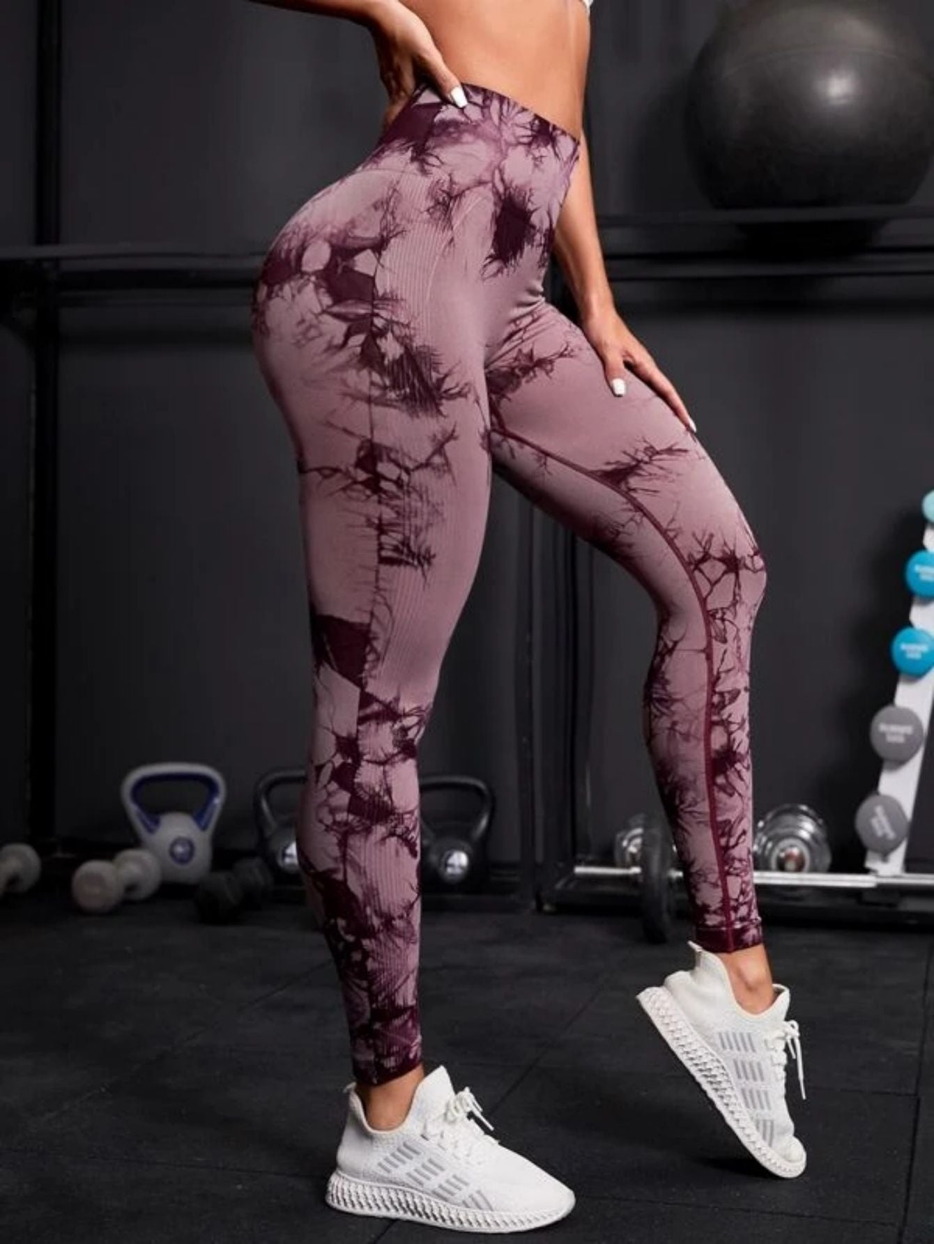 Seamless High-Waist Tie Dye Leggings