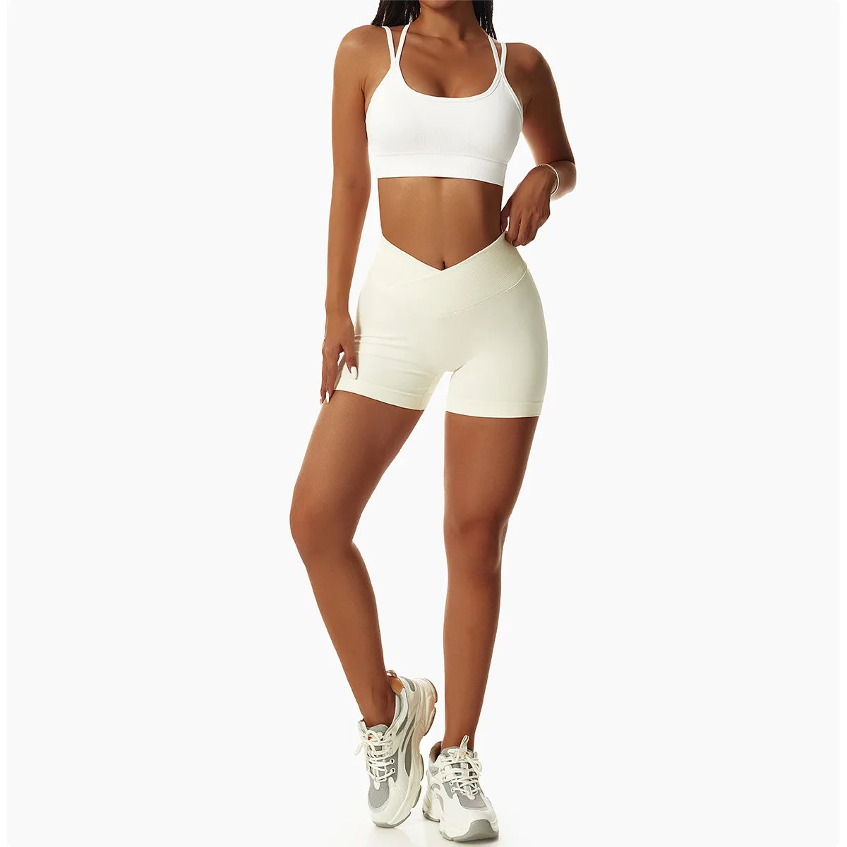 Seamless High-Waist Yoga Shorts