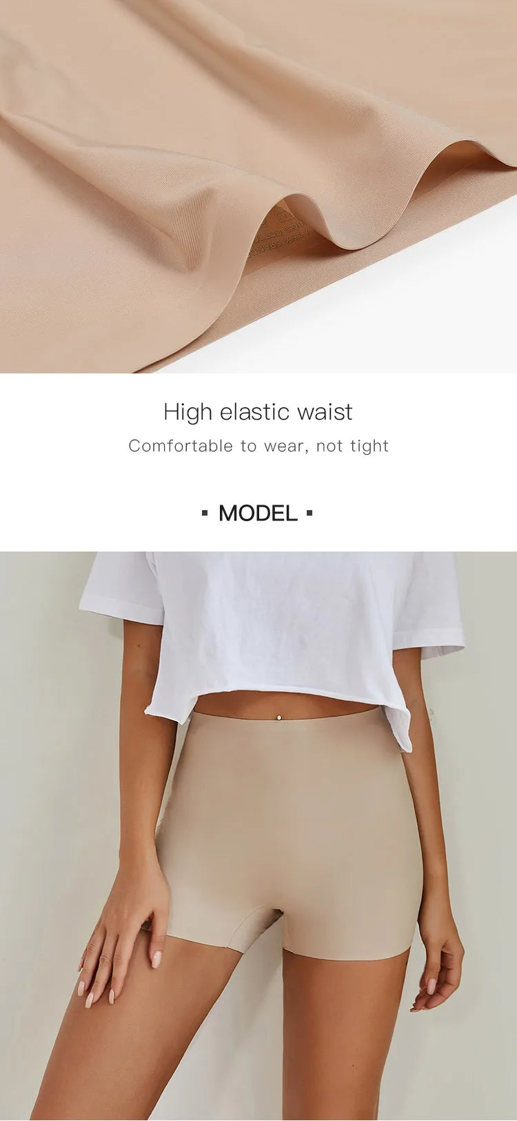 Seamless Ice Silk Biker Shorts