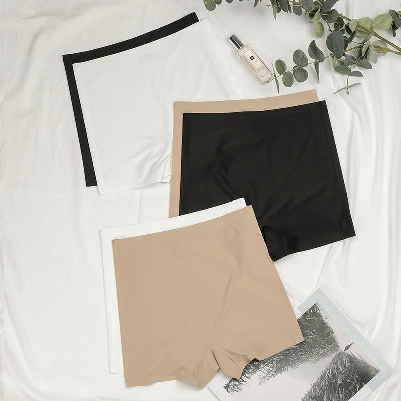 Seamless Ice Silk Biker Shorts