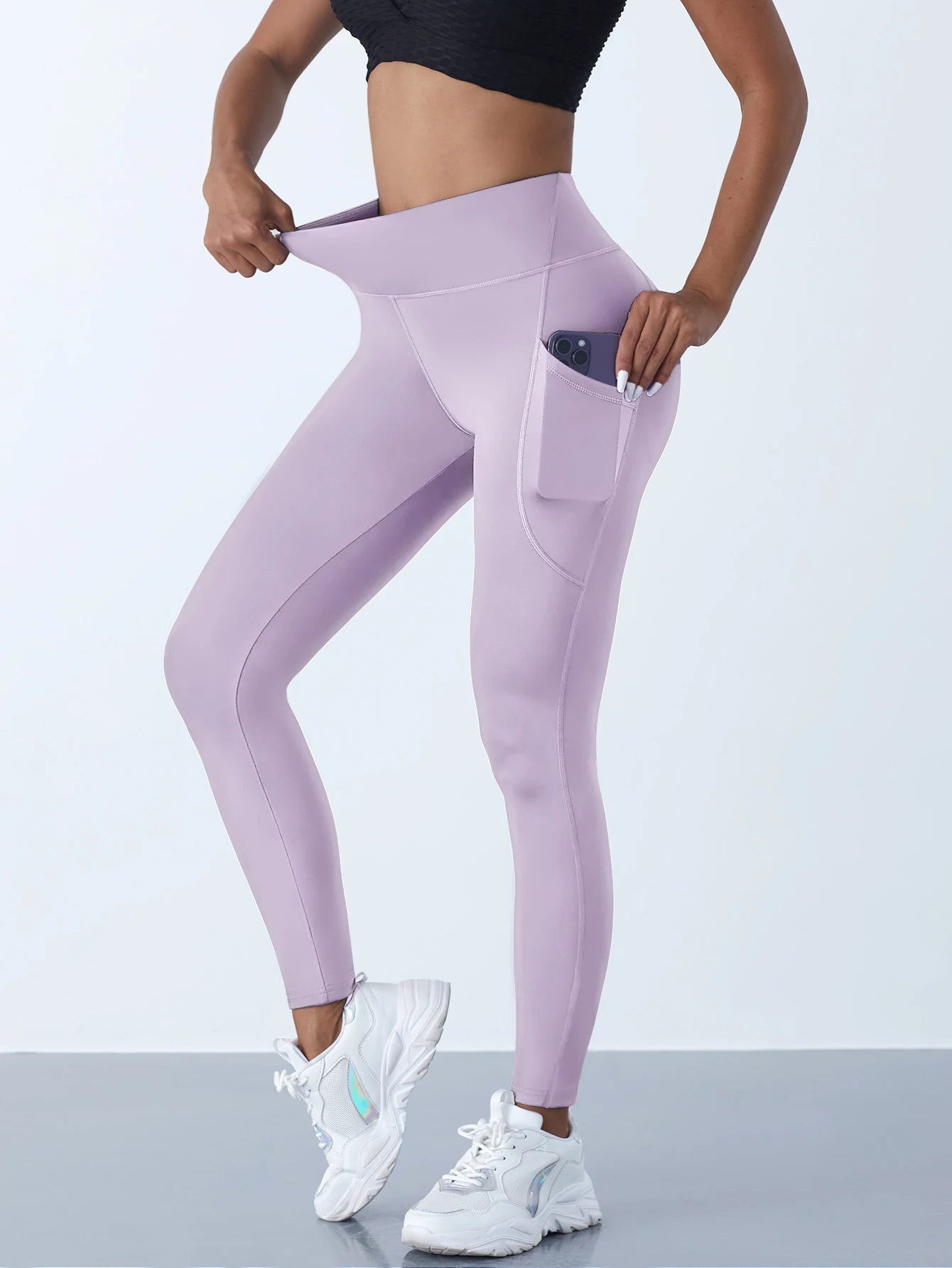 High-Waist Push-Up Leggings with Pockets