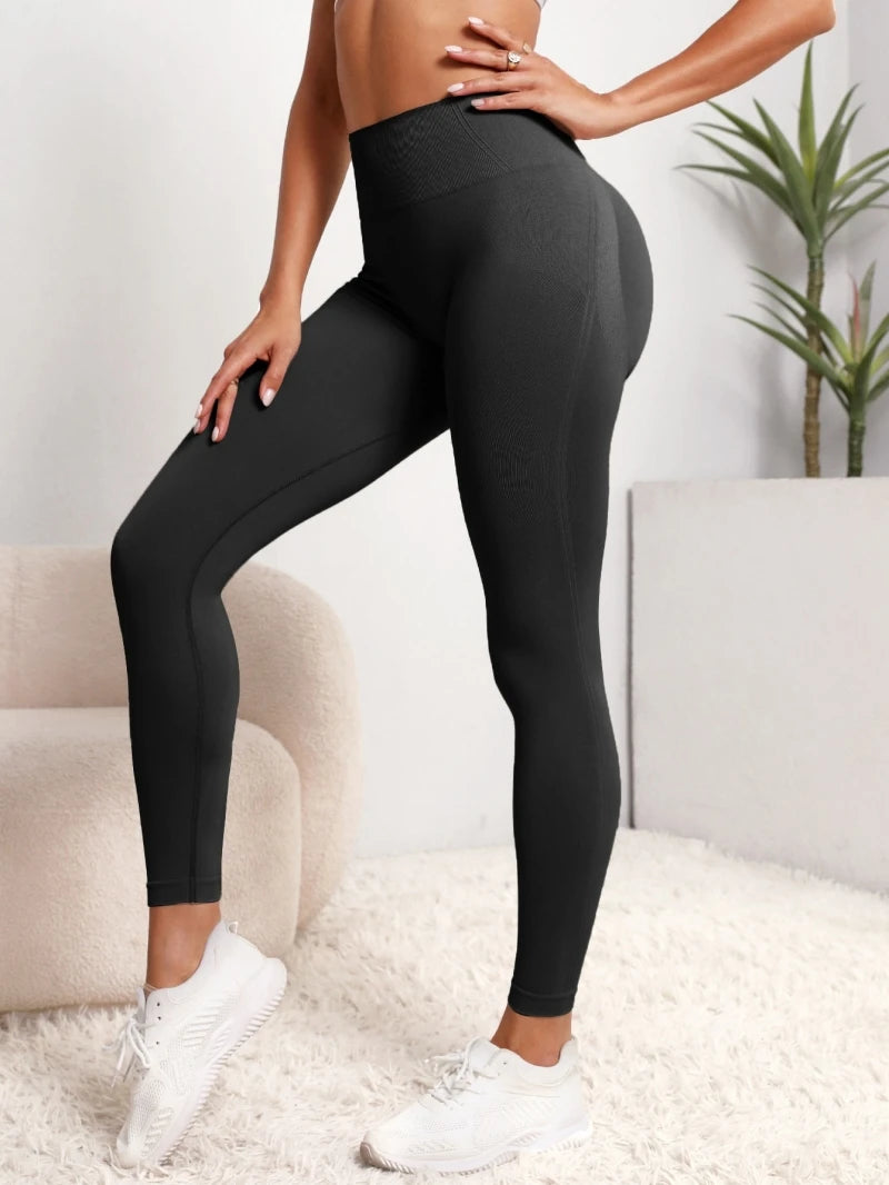 Seamless High-Waist Push-Up Leggings