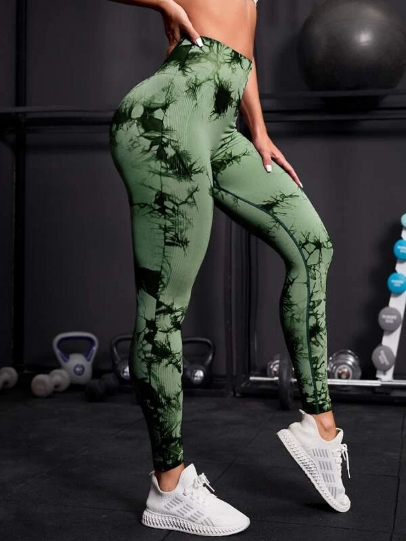 Seamless High-Waist Tie Dye Leggings