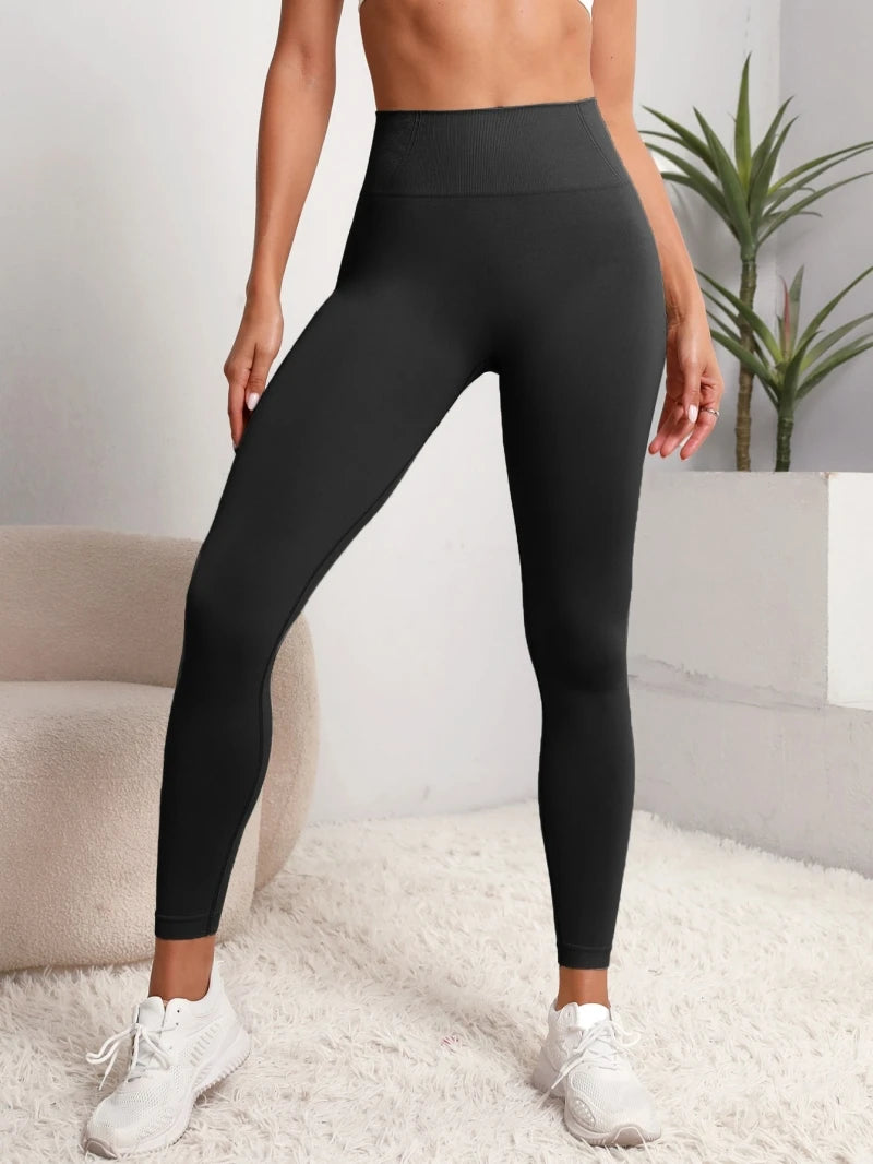 Seamless High-Waist Push-Up Leggings