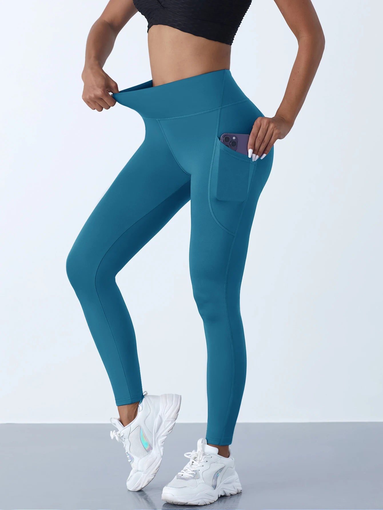 High-Waist Push-Up Leggings with Pockets