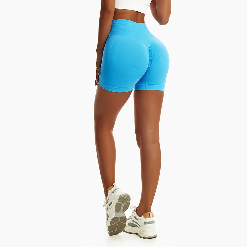 Seamless High-Waist Yoga Shorts