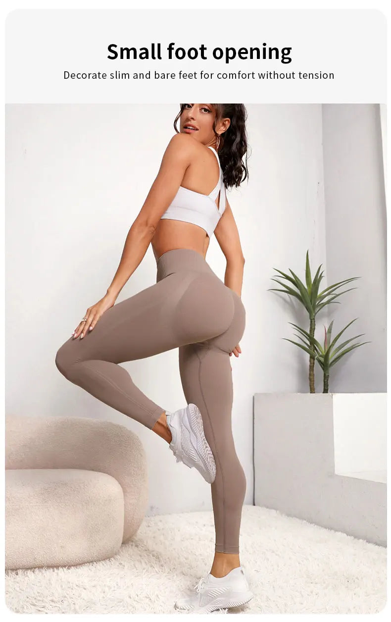 Seamless High-Waist Push-Up Leggings