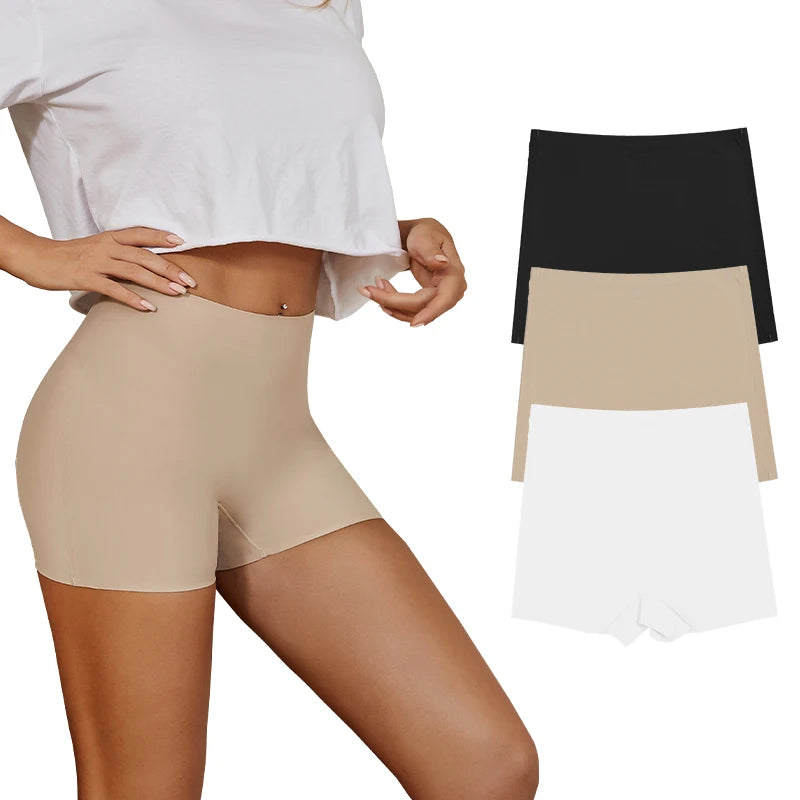 Seamless Ice Silk Biker Shorts